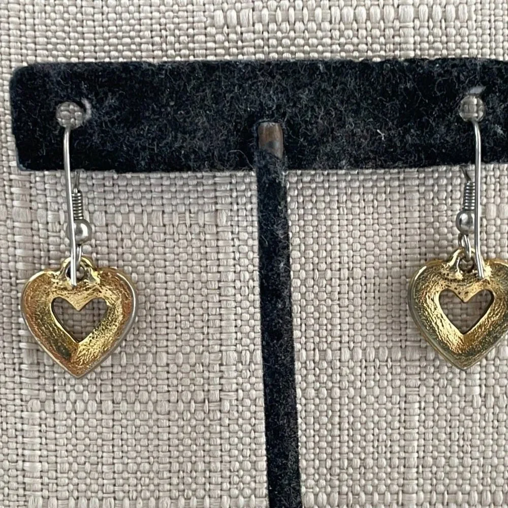 Vintage Earrings Gold Tone Fashion Ear Jewelry Women Earrings - Picture 9 of 10